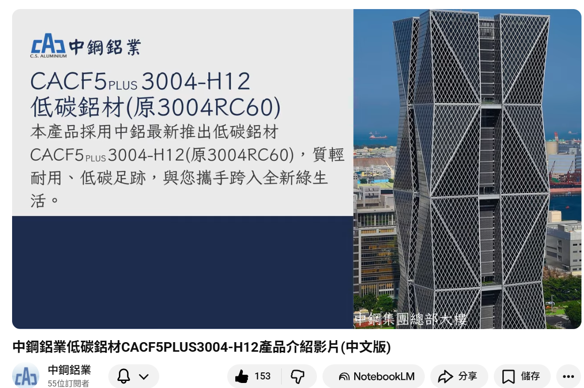 中鋼鋁業股份有限公司